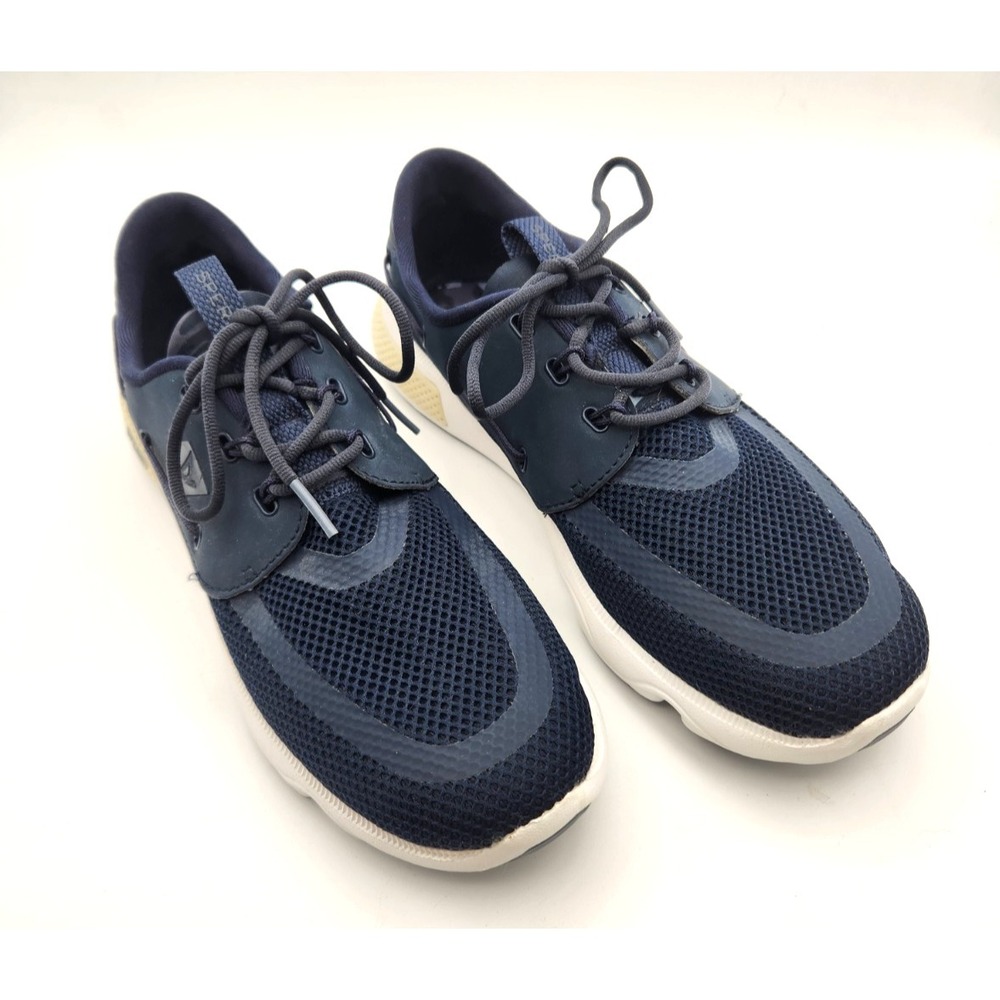 SPERRY Men's Sz 9.5 Seas 3-eye Sneaker STS23377 Navy Blue Comfy Looks Good